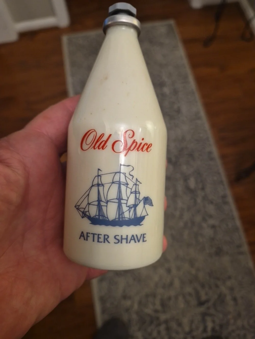Old Spice White After Shave And Cologne With Ever-ready Brush And Straight Razor